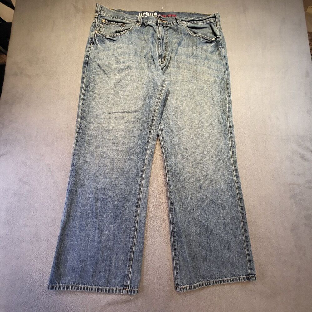 Urban Pipeline Jeans Men 39x29 Blue Denim Relaxed‎ Straight Distressed